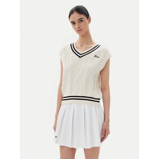Guess Sweter V5GR00 Z3FB1 Biały Classic Fit ze sklepu MODIVO w kategorii Swetry damskie - zdjęcie 184158569