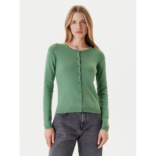 United Colors Of Benetton Kardigan 1091D5558 Zielony Regular Fit ze sklepu MODIVO w kategorii Swetry damskie - zdjęcie 184158578