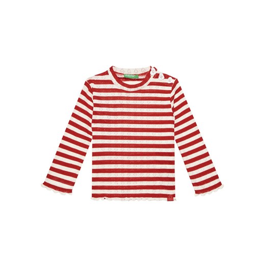 United Colors Of Benetton Bluzka 33LQG10J7 Czerwony Regular Fit ze sklepu MODIVO w kategorii Bluzki dziewczęce - zdjęcie 184158605