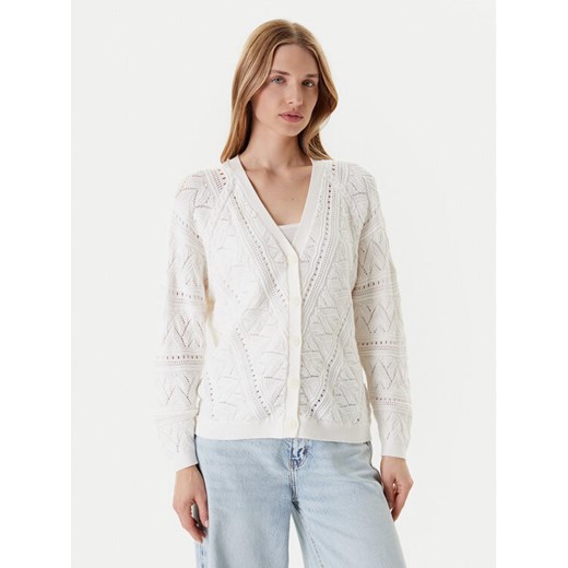 Guess Kardigan W5YR55 Z2ZK2 Biały Regular Fit ze sklepu MODIVO w kategorii Swetry damskie - zdjęcie 184158607