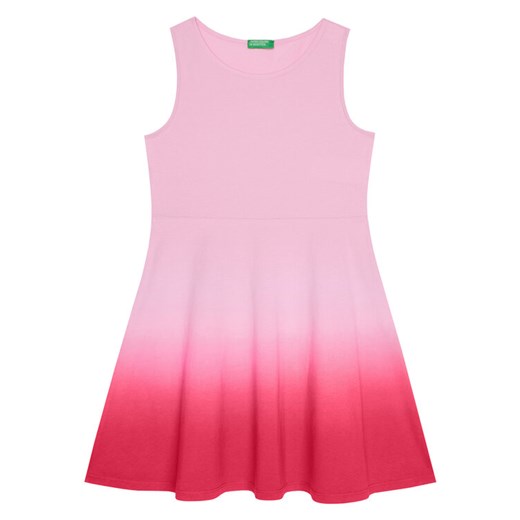 United Colors Of Benetton Sukienka letnia 3NPDCV011 Różowy Regular Fit ze sklepu MODIVO w kategorii Sukienki dziewczęce - zdjęcie 184158636