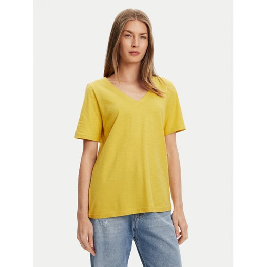 United Colors Of Benetton T-Shirt 3BVXD400H Żółty Relaxed Fit ze sklepu MODIVO w kategorii Bluzki damskie - zdjęcie 184158645