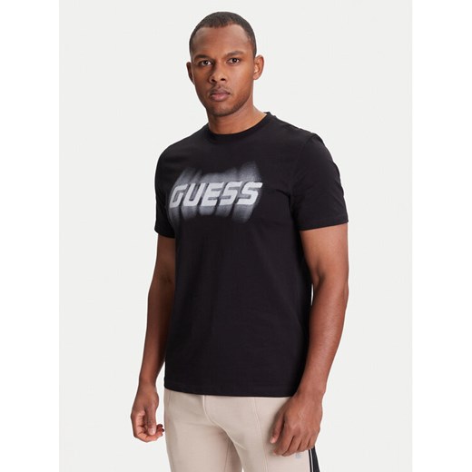 Guess T-Shirt Z5YI12 I3Z14 Czarny Regular Fit ze sklepu MODIVO w kategorii T-shirty męskie - zdjęcie 184158649