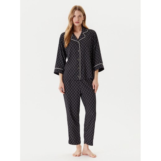 United Colors Of Benetton Piżama 4T3U3P00R Czarny Relaxed Fit ze sklepu MODIVO w kategorii Piżamy damskie - zdjęcie 184158659