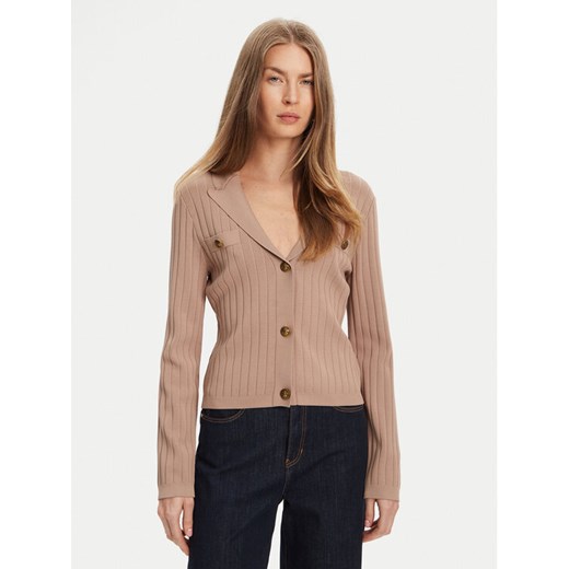 Guess Kardigan W5YR11 Z0130 Beżowy Regular Fit ze sklepu MODIVO w kategorii Swetry damskie - zdjęcie 184158667