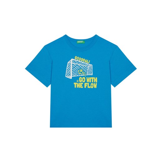 United Colors Of Benetton T-Shirt 3JERG10JQ Niebieski Regular Fit ze sklepu MODIVO w kategorii T-shirty chłopięce - zdjęcie 184158725