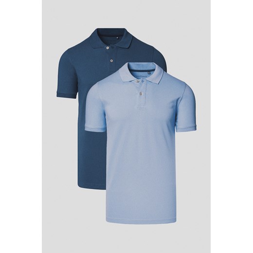 Zestaw 2 Koszulek Polo Bawełnianych Cassian ze sklepu Lancerto S.A. w kategorii T-shirty męskie - zdjęcie 184159895