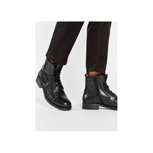 Kozaki Jack&Jones Russel Leather 12155999 Czarny 42 eobuwie.pl