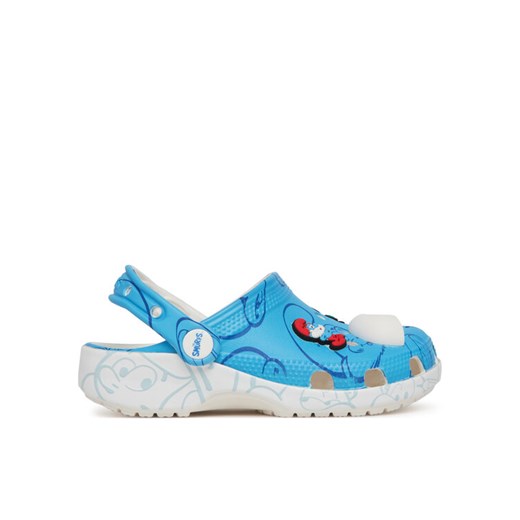 Crocs Klapki Smurfs Classic Clog 210821 Kolorowy ze sklepu MODIVO w kategorii Klapki dziecięce - zdjęcie 184162848