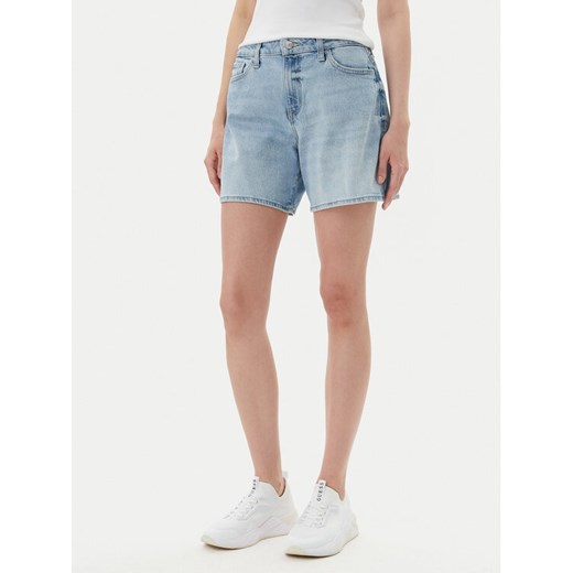Guess Szorty jeansowe W5GD1A D4K30 Niebieski Regular Fit ze sklepu MODIVO w kategorii Szorty - zdjęcie 184162876