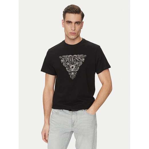 Guess T-Shirt M5GI16 K8FQ4 Czarny Regular Fit ze sklepu MODIVO w kategorii T-shirty męskie - zdjęcie 184162885