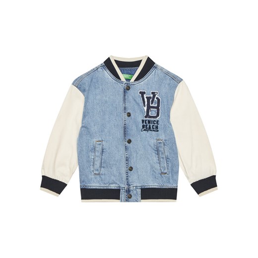 United Colors Of Benetton Kurtka bomber 2R76CN069 Niebieski Regular Fit ze sklepu MODIVO w kategorii Kurtki chłopięce - zdjęcie 184162896