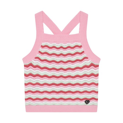 Guess Top J5GR06 Z3MR1 Różowy Regular Fit ze sklepu MODIVO w kategorii Bluzki dziewczęce - zdjęcie 184162918