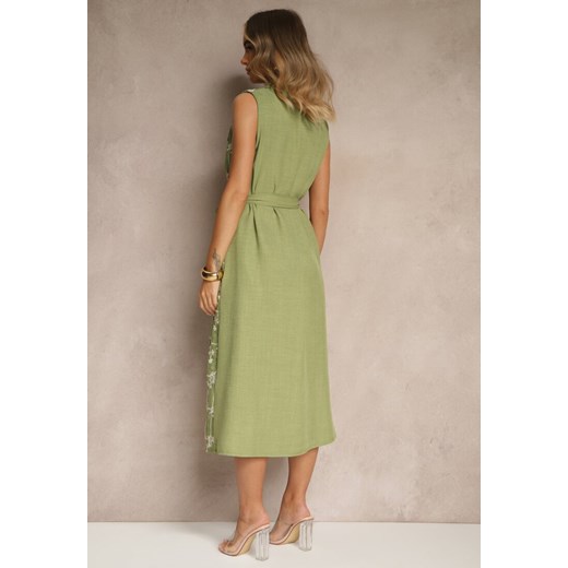 Sukienka Renee z kołnierzykiem na uczelnię z haftem 