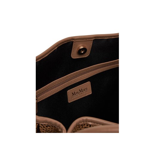 Max Mara shopper bag brązowa wakacyjna