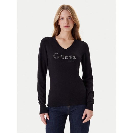 Guess Sweter W5YR24 Z2NQ2 Czarny Regular Fit ze sklepu MODIVO w kategorii Swetry damskie - zdjęcie 184164957