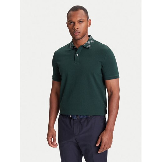 Guess Polo M5YP34 KCJV1 Zielony Regular Fit ze sklepu MODIVO w kategorii T-shirty męskie - zdjęcie 184164968