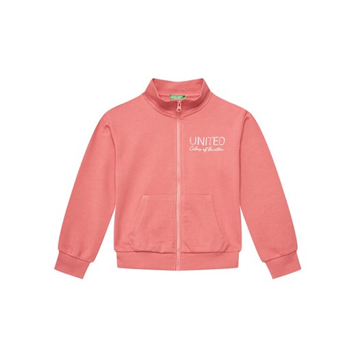 United Colors Of Benetton Bluza 3J68C504N Różowy Regular Fit ze sklepu MODIVO w kategorii Bluzy dziewczęce - zdjęcie 184164987