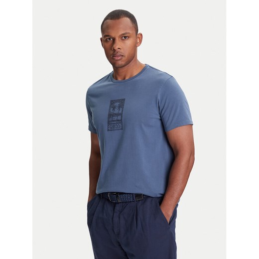 Guess T-Shirt M5YI67 KBW41 Niebieski Regular Fit ze sklepu MODIVO w kategorii T-shirty męskie - zdjęcie 184164989