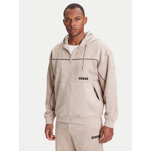 Guess Bluza Z5YQ05 KCJY2 Beżowy Regular Fit ze sklepu MODIVO w kategorii Bluzy męskie - zdjęcie 184164998