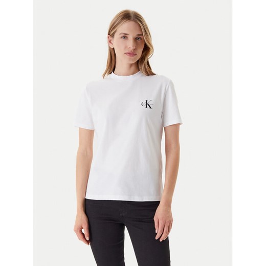 Calvin Klein Jeans Komplet 2 t-shirtów LV047C905G Biały Regular Fit ze sklepu MODIVO w kategorii Bluzki damskie - zdjęcie 184164999