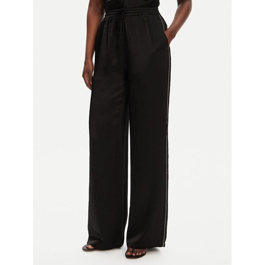 PINKO Spodnie materiałowe 104595 A2BU Czarny Regular Fit ze sklepu MODIVO w kategorii Spodnie damskie - zdjęcie 184165009