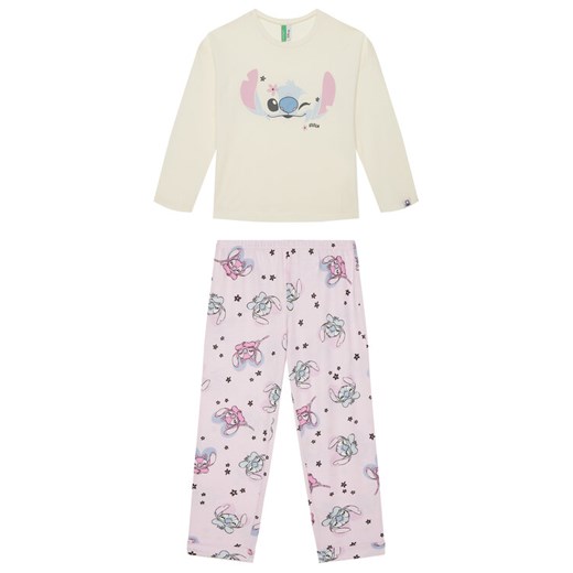 United Colors Of Benetton Piżama 3Y5E0P08E Różowy Regular Fit ze sklepu MODIVO w kategorii Piżamy dziecięce - zdjęcie 184165027