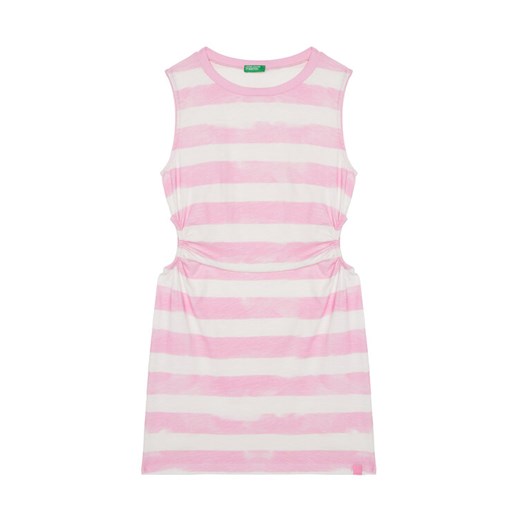United Colors Of Benetton Sukienka letnia 3SL3CV013 Różowy Regular Fit ze sklepu MODIVO w kategorii Sukienki dziewczęce - zdjęcie 184165055
