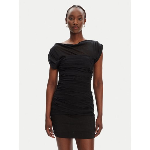 PINKO Sukienka koktajlowa Discoland 104872 A2GF Czarny Slim Fit ze sklepu MODIVO w kategorii Sukienki - zdjęcie 184165056