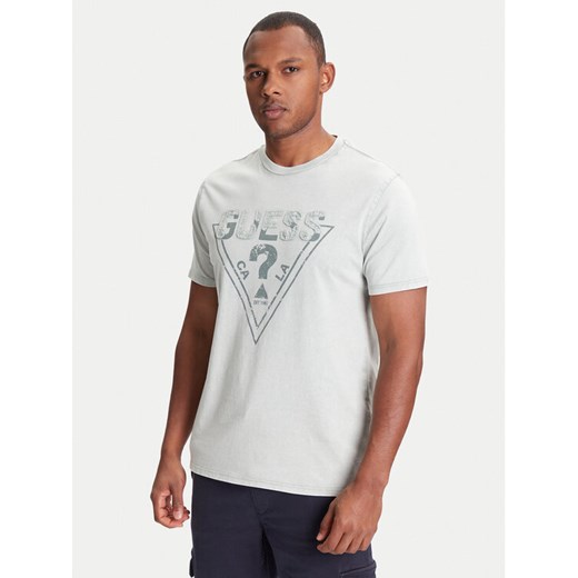 Guess T-Shirt M5YI42 KBW41 Zielony Regular Fit ze sklepu MODIVO w kategorii T-shirty męskie - zdjęcie 184165067