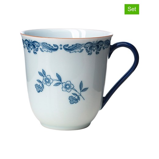 Rörstrand Kubki (2 szt.) &quot;Ostindia&quot; w kolorze biało-niebieskim - 300 ml ze sklepu Limango Polska w kategorii Kubki - zdjęcie 184166029
