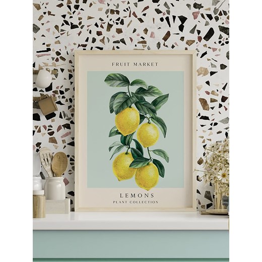 Ars Longa Druk artystyczny "Levitating lemons" w ramce - 70 x 50 cm Ars Longa onesize wyprzedaż Limango Polska