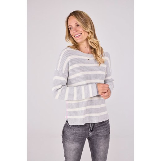 LIEBLINGSSTÜCK Sweter &quot;Annika&quot; w kolorze jasnoszaro-białym ze sklepu Limango Polska w kategorii Swetry damskie - zdjęcie 184166449