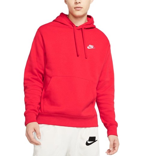 Bluza Nike Sportswear Club Fleece BV2654-657 - czerwona ze sklepu streetstyle24.pl w kategorii Bluzy męskie - zdjęcie 184166667