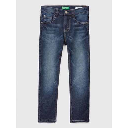 Benetton Dżinsy - Regular fit - w kolorze granatowym 160 wyprzedaż Limango Polska