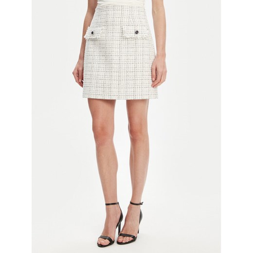 Guess Spódnica mini W5YD15 WHDB2 Biały Regular Fit ze sklepu MODIVO w kategorii Spódnice - zdjęcie 184167459