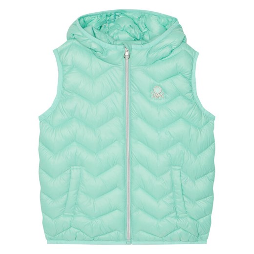 United Colors Of Benetton Kamizelka 21INCJ00Q Zielony Regular Fit ze sklepu MODIVO w kategorii Kamizelki dziewczęce - zdjęcie 184167507