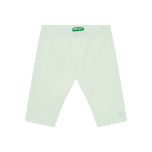 United Colors Of Benetton Legginsy 3MT1GF01M Zielony Slim Fit ze sklepu MODIVO w kategorii Spodenki dziewczęce - zdjęcie 184167509