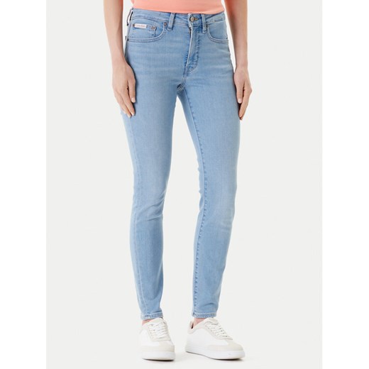 Calvin Klein Jeans Jeansy LV047C776G Niebieski Skinny Fit ze sklepu MODIVO w kategorii Jeansy damskie - zdjęcie 184167546