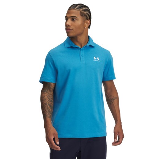 Męska koszulka polo Under Armour UA Icon Polo - niebieska ze sklepu Sportstylestory.com w kategorii T-shirty męskie - zdjęcie 184169209