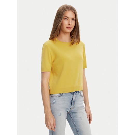 United Colors Of Benetton Sweter 1091D10D5 Żółty Relaxed Fit ze sklepu MODIVO w kategorii Swetry damskie - zdjęcie 184169677