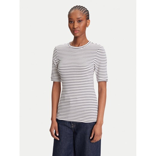 Calvin Klein T-Shirt LV044B232G Granatowy Regular Fit ze sklepu MODIVO w kategorii Bluzki damskie - zdjęcie 184169685