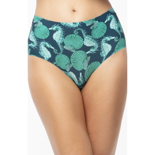Figi damskie wysokie Sea Story Simple Maxi, Kolor granatowo-turkusowy, Rozmiar 2XL, Julimex ze sklepu Primodo w kategorii Majtki damskie - zdjęcie 184170057