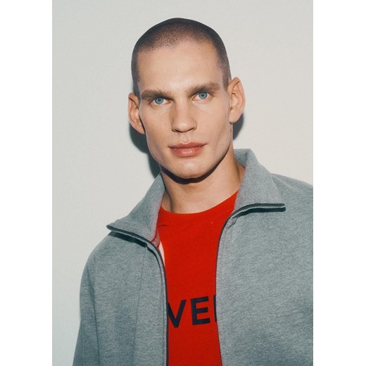 Bluza męska Diverse szara casual
