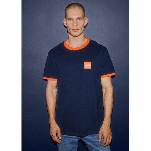T-shirt męski granatowy