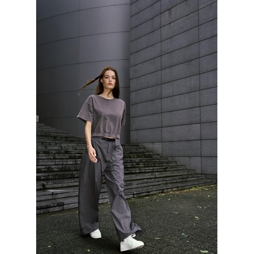 Spodnie damskie szare Diverse casual