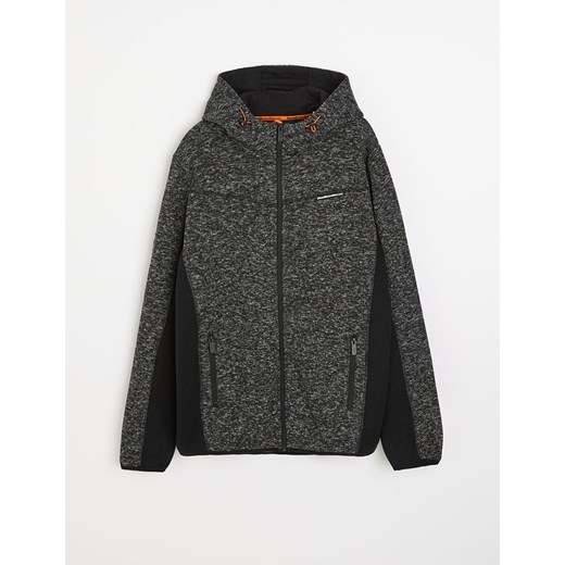 Rozpinana bluza ze wstawkami zapinana na suwak XXL Diverse