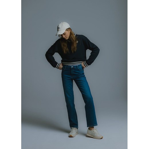 Jeansy straight leg ze średnim stanem Diverse 38 Diverse