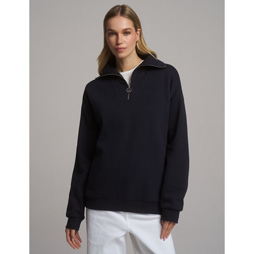 Bluza ze stójką zapinaną na zamek ze sklepu Diverse w kategorii Bluzy damskie - zdjęcie 184174757