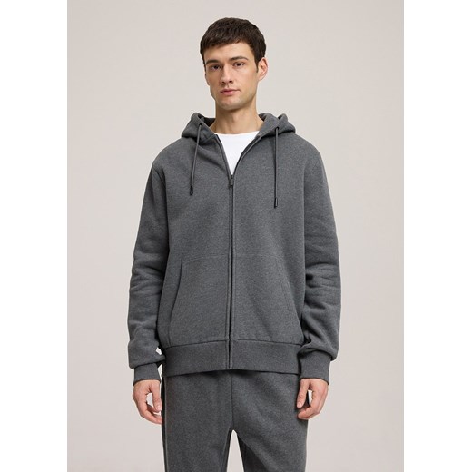 Zapinana na zamek melanżowa bluza męska z kapturem Diverse L Diverse